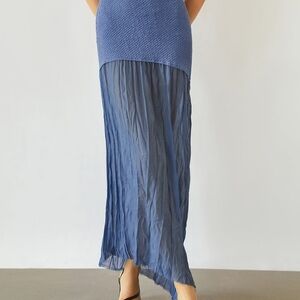 Sea Breeze Patchwork Maxi Skirt